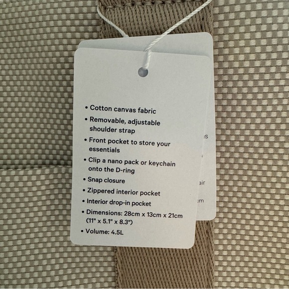 lululemon two tone canvas tote mini - Picture 15 of 16